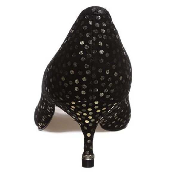 ππ HOST PICK!ππ KENNETH COLE NEW YORK NWT BLACK AND GOLD RILEY 50 PUMPS! - Picture 6 of 13